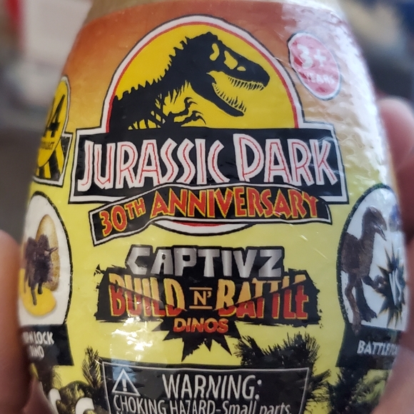 :Lot Of 3 Jurassic Park 30th Anniversary CAPTIVZ Build & Battle blind Golden Egg - Picture 4 of 15